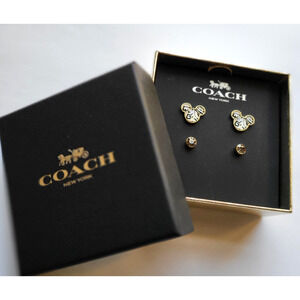 Disney Mickey Mouse x Coach x Keith Haring Stud Earrings Set